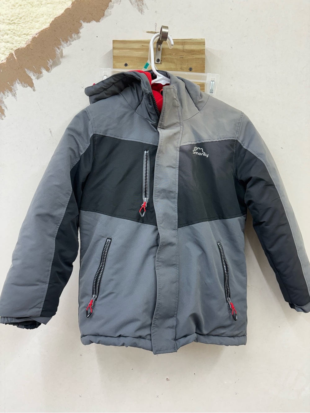 Smonty hooded jacket size 9-10 youth